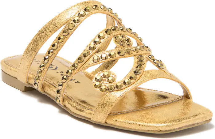 Katy Perry Anat Metallic Microsuede Flat Slippers - Premium from House of Glitz - Just $36500.0! Shop now at House of Glitz