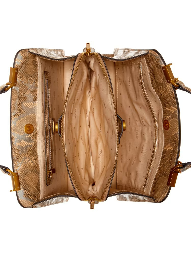Guess Kristle Midi Python Satchel - Premium from House of Glitz - Just $75000.00! Shop now at House of Glitz
