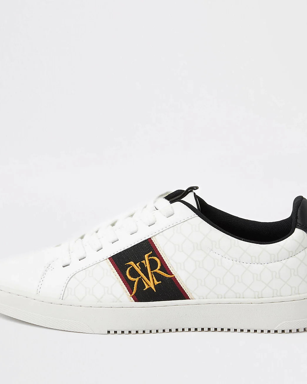 River Island Monogram Male Sneakers-White - Premium from House of Glitz - Just $23500.00! Shop now at House of Glitz