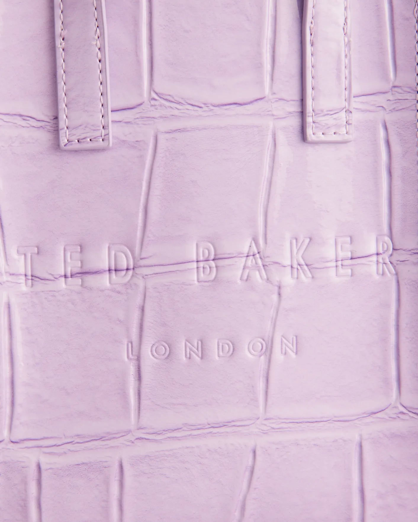Ted Baker Gatocon Mini Croc Detail Icon Bag-Lilac