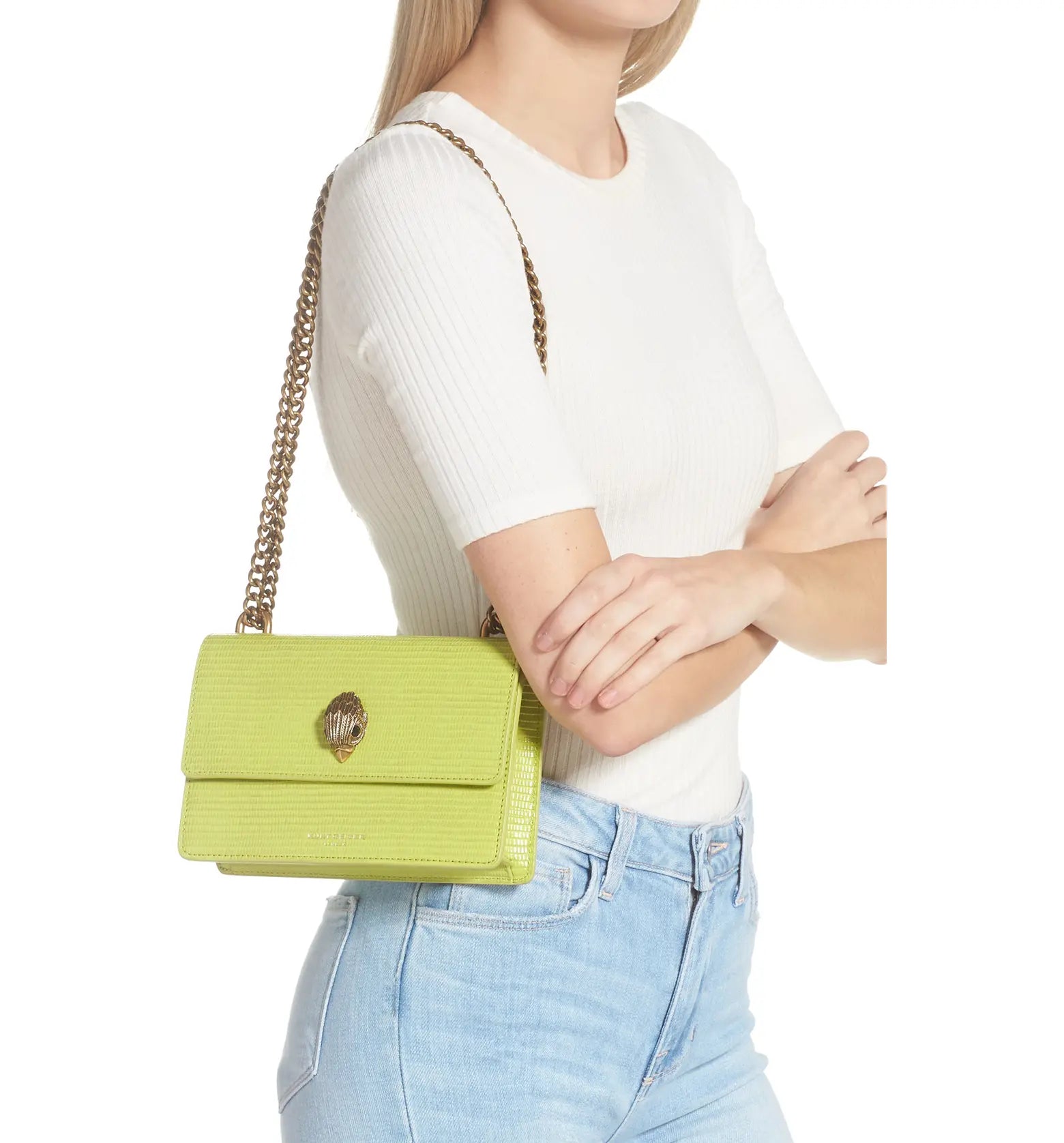 Kurt Geiger Mini Shoreditch Crossbody bag-Lime - Premium  from House of Glitz  - Just $120000.00! Shop now at House of Glitz 