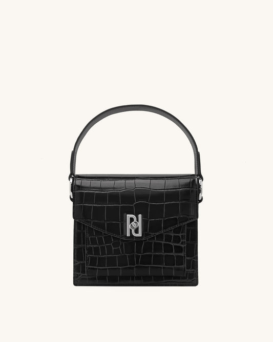 BOXED JW PEI Lucy Mini bag-Black Croc