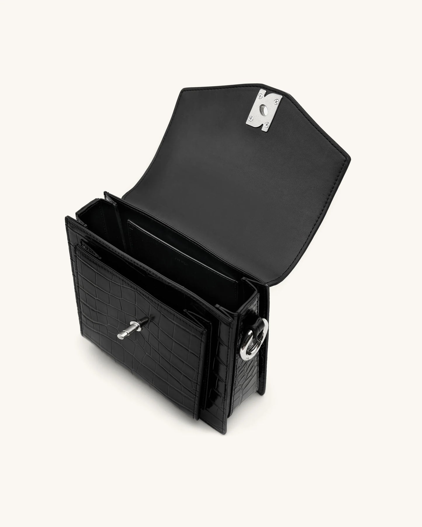 BOXED JW PEI Lucy Mini bag-Black Croc