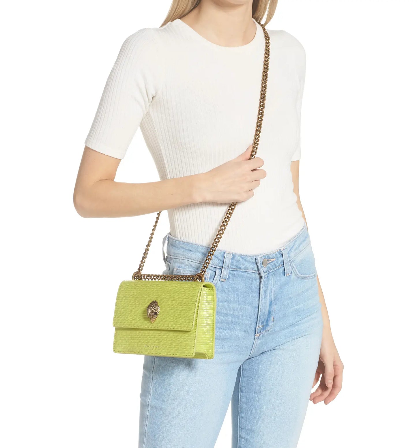 Kurt Geiger Mini Shoreditch Crossbody bag-Lime - Premium  from House of Glitz  - Just $120000.00! Shop now at House of Glitz 