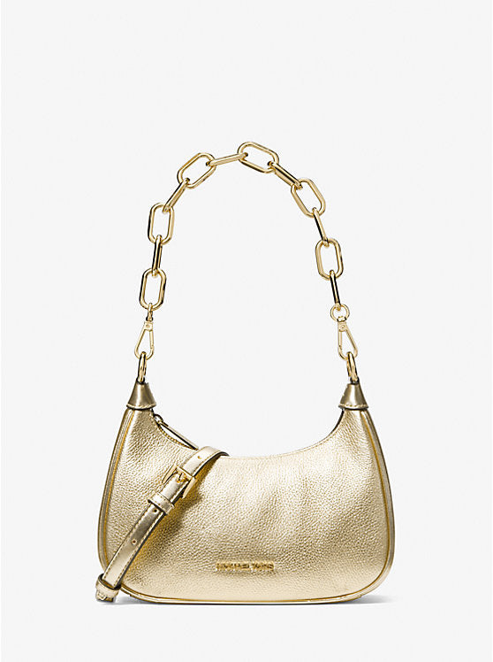 Michael Kors Cora Metallic Mini Bag-Gold