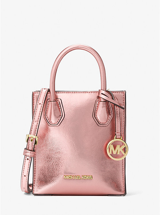 Michael kors Mini Mercer Patent crossbody bag-Rose Gold