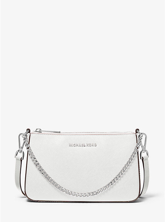 PREORDER Michael Kors Jet Set Medium Saffiano Leather Crossbody Bag-White