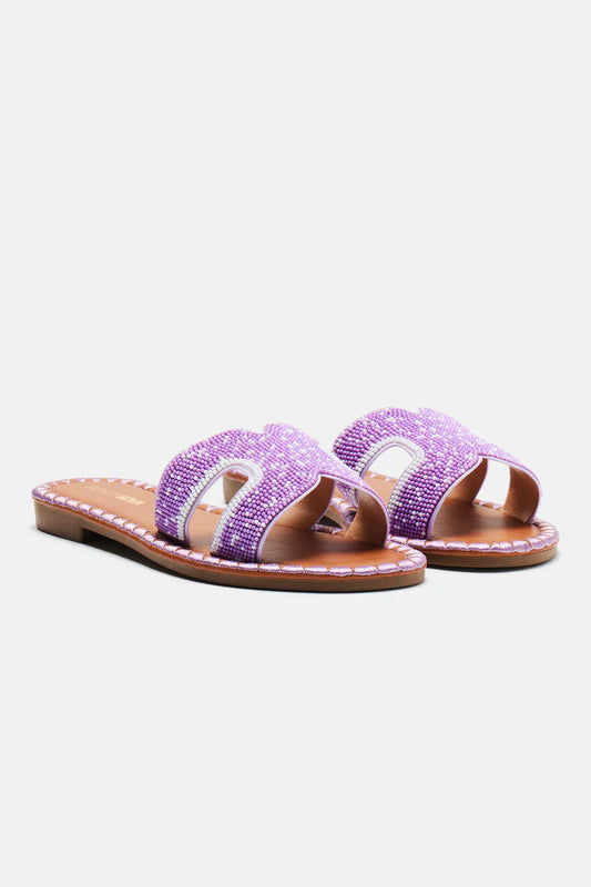 FASHIONOVA Keeping it Chic flat Slippers -Purple