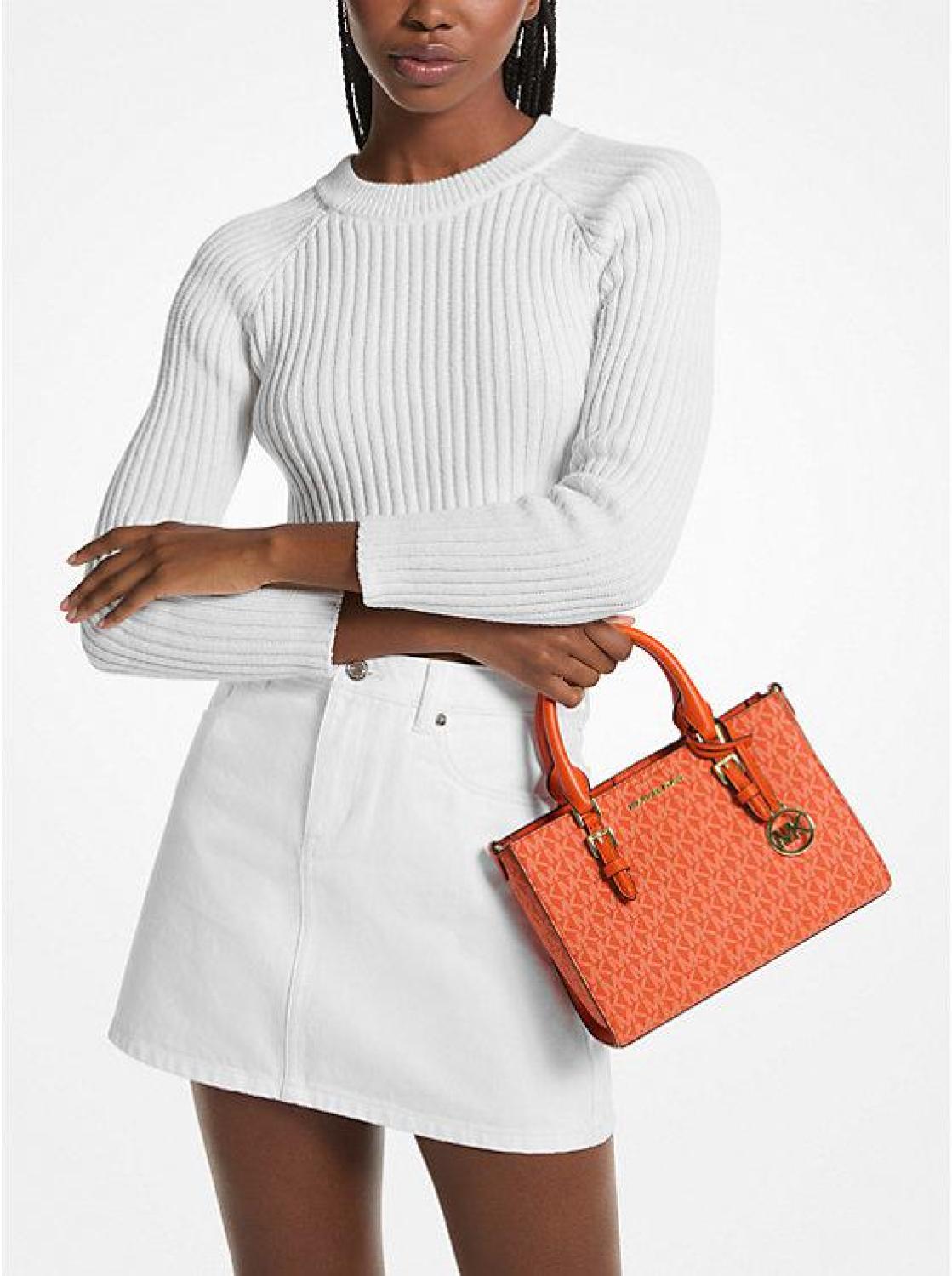 Michael Kors Small Charlotte  2 in 1 Tote bag -Orange