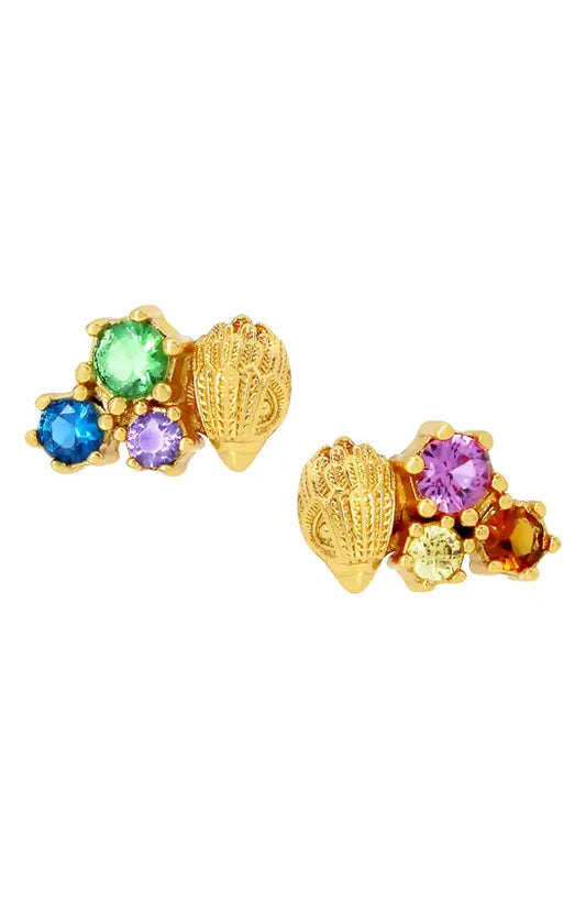 KG  London Cluster Eagle Stud Earrings