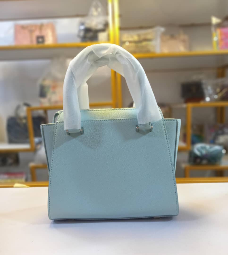 Charles & Keith Trapeze tote bag -Light blue