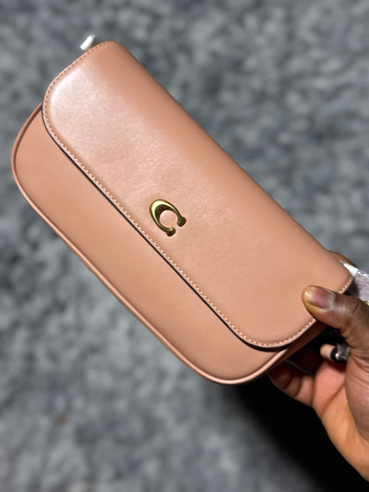 COACH Brook flap crossbody bag -Peach