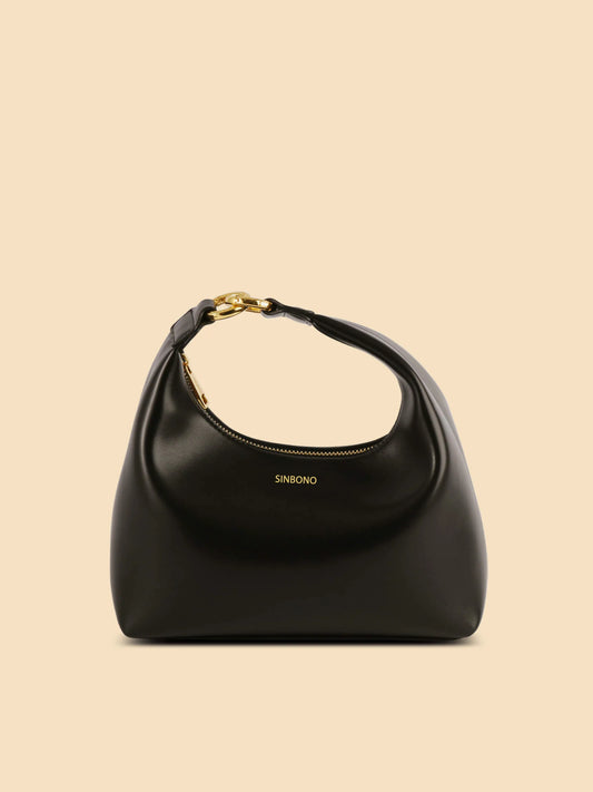 BOXED Sinbono Vienna Medium Top Handle Shoulder Bag - Black