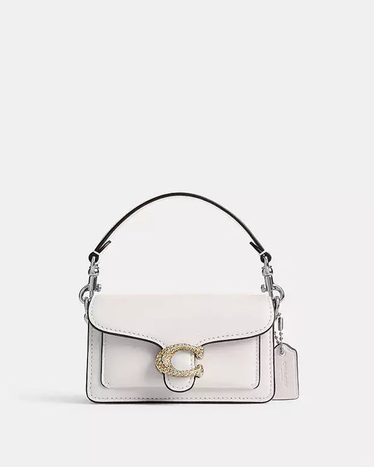 PREORDER BOXED Tabby 12 Micro bag -Embellished Chalk