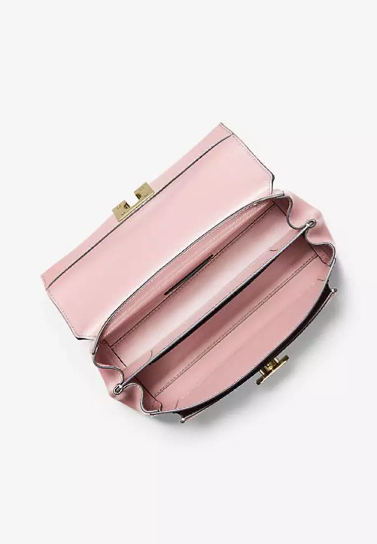 Michael kors Lita Medium Leather Crossbody Bag-Blush