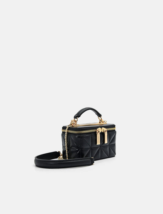 Pedro Ari leather Vanity case bag -Black