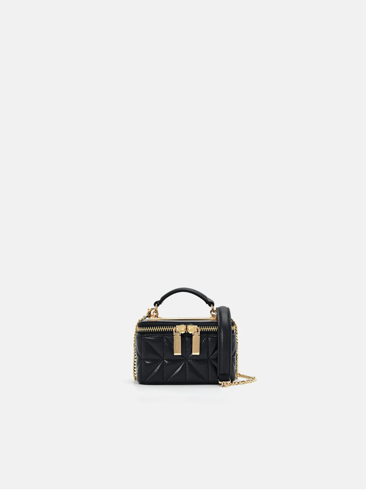 Pedro Ari leather Vanity case bag -Black
