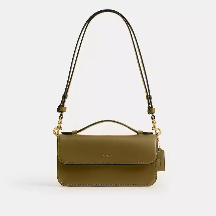 PREORDER BOXED COACH New York Elora Top Handle Crossbody Bag-Olive