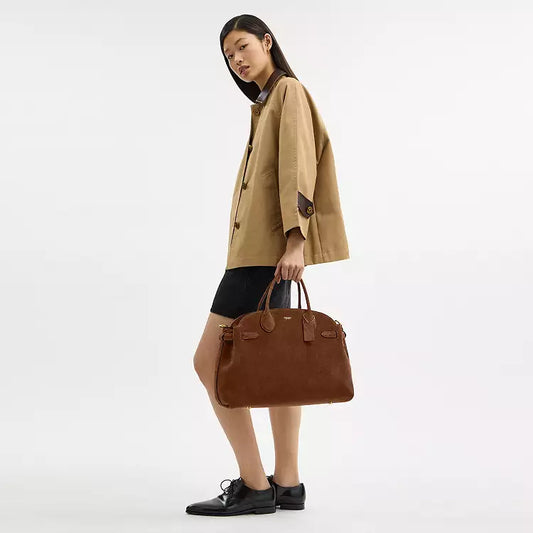 PREORDER BOXED COACH Empire carryall bag 40-Brown