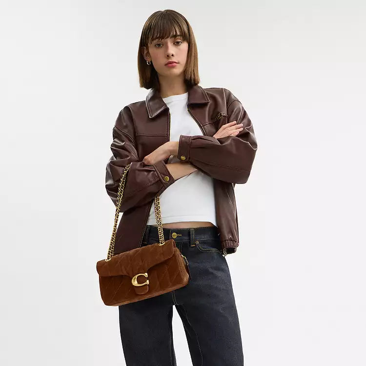 PREORDER Coach Tabby 26 crossbody bag-warm brown