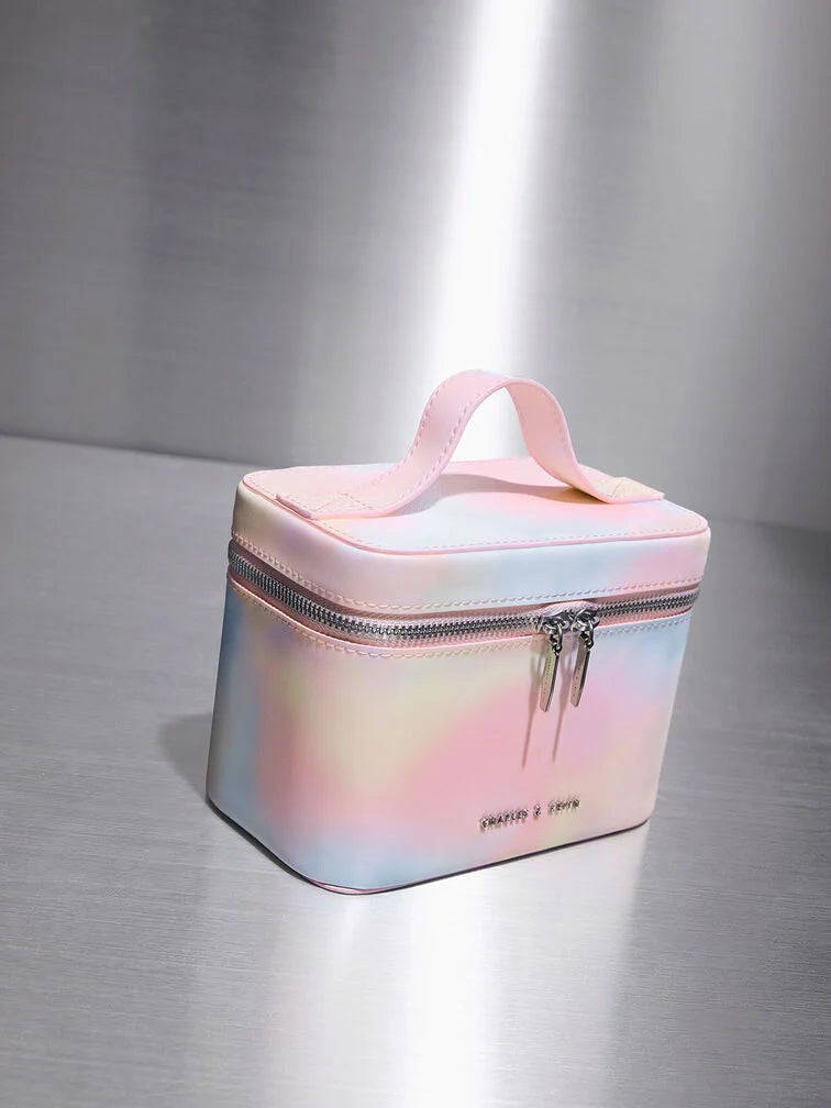 Charles and Keith Micro Swirl-Print Vanity Case bag - Multi