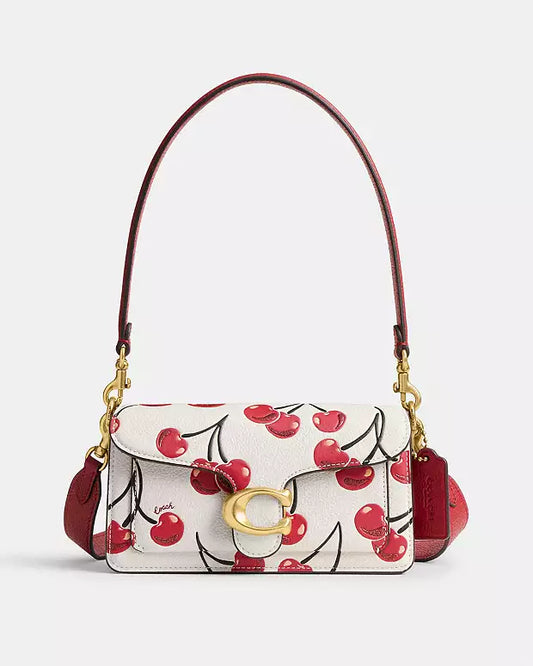 BOXED Coach Tabby 20 cherry print