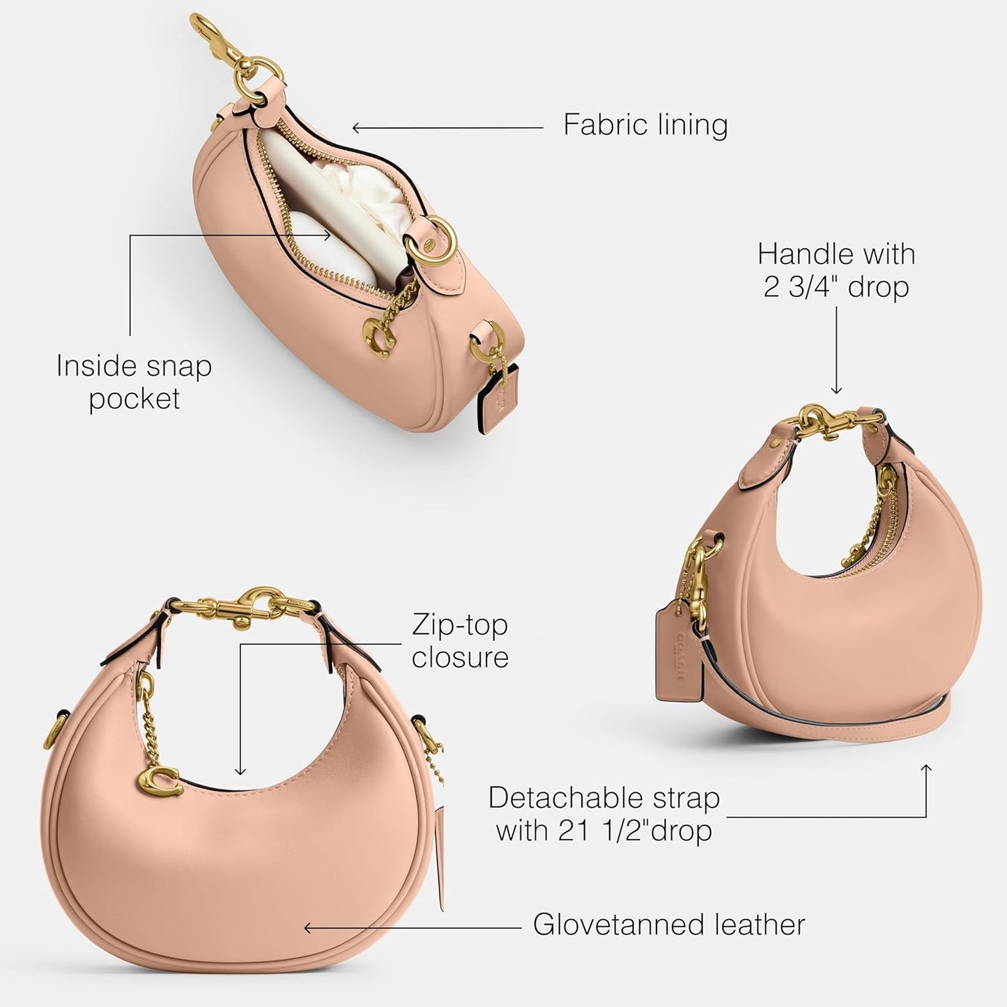 Coach Jonie bag in Nude