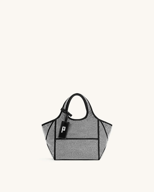 BOXED JW PEI Eliana Artificial Crystal Mini Tote Bag - Anthracite