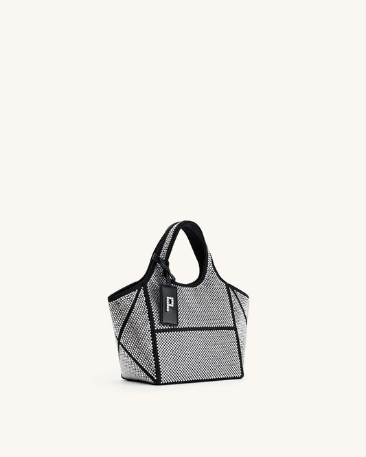 BOXED JW PEI Eliana Artificial Crystal Mini Tote Bag - Anthracite