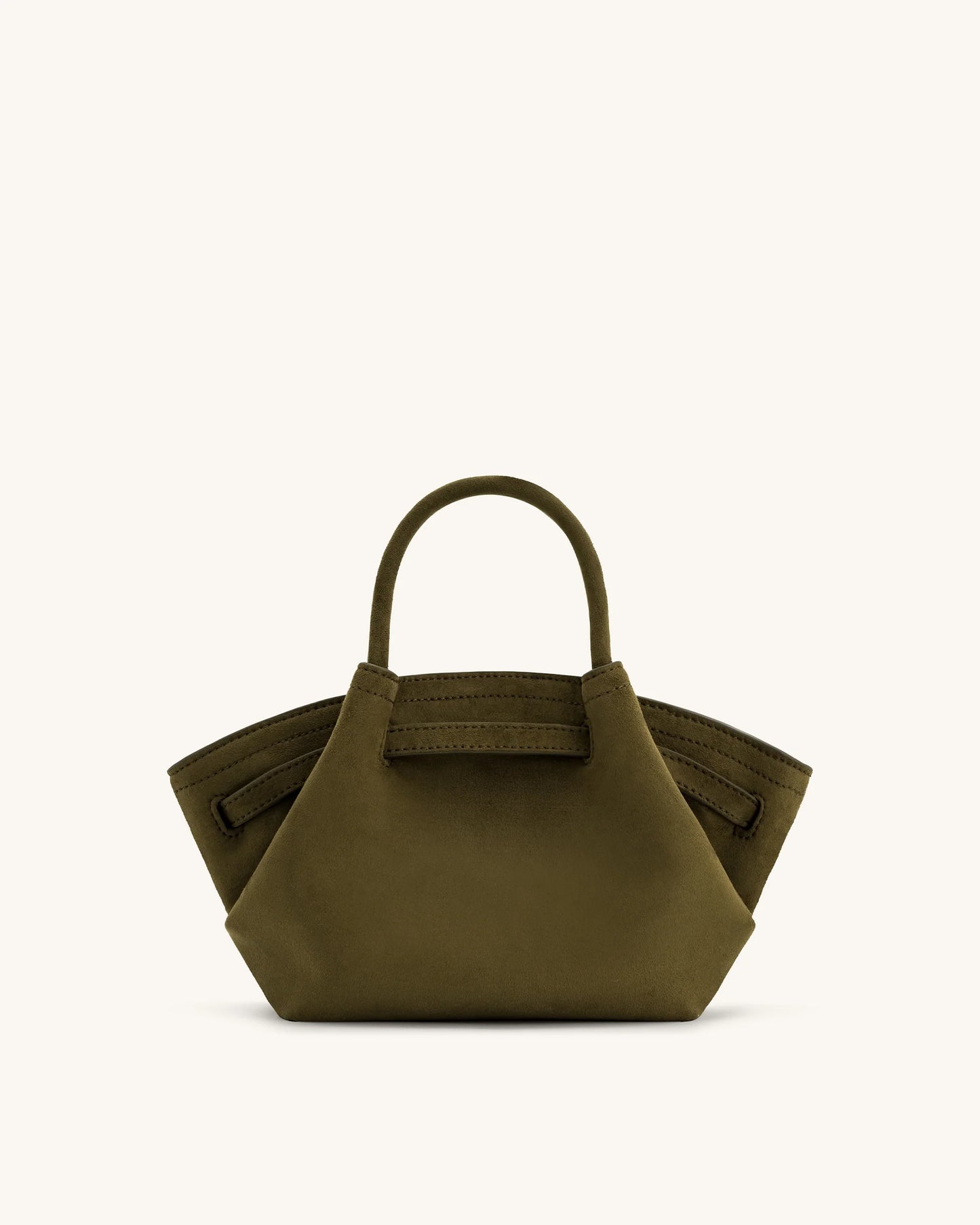 BOXED JW PEI Hana Mini Faux Suede tote bag -Dark Olive