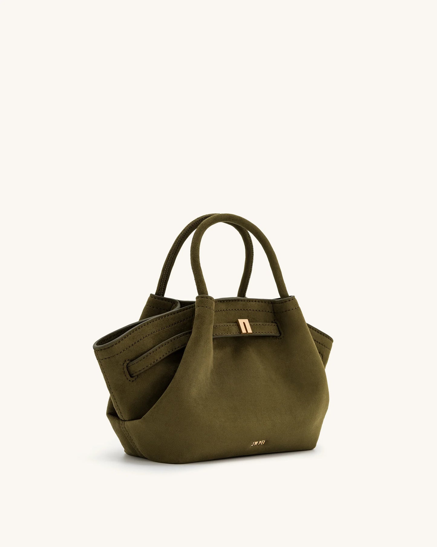 JW PEI Hana Mini Faux Suede tote bag -Dark Olive