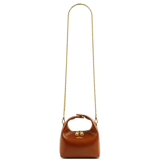 BOXED Sinbono Vienna Mini Top Handle Crossbody Bag -Brown