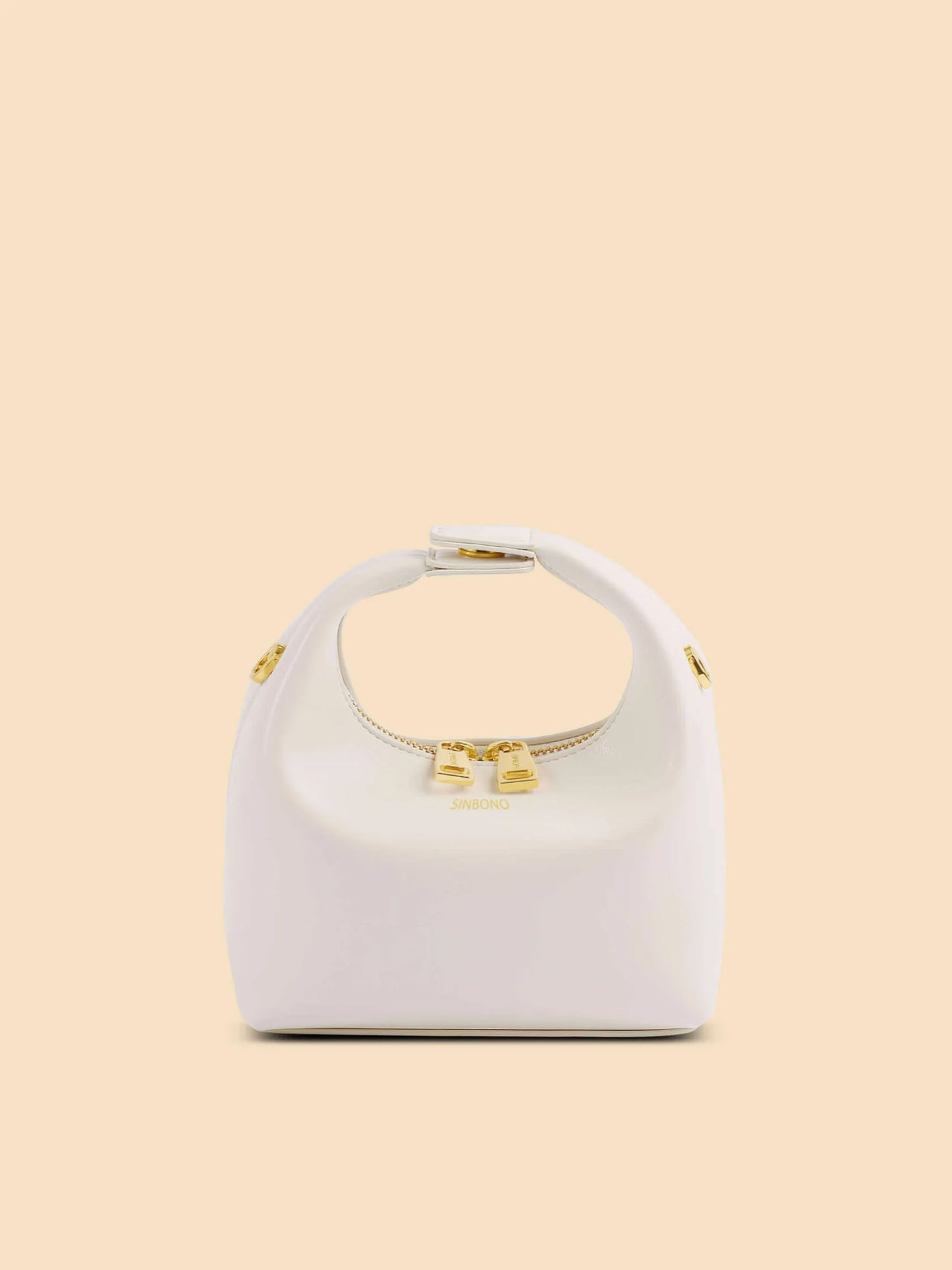 Sinbono Vienna Mini Top Handle Crossbody Bag -Ivory