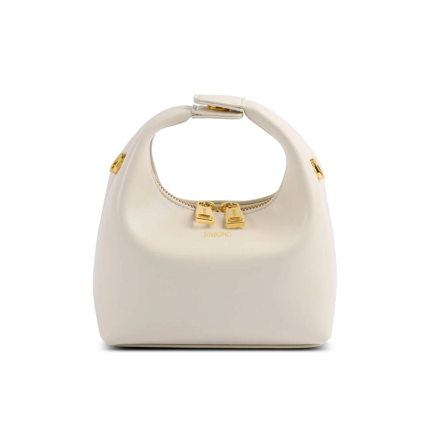 Sinbono Vienna Mini Top Handle Crossbody Bag -Ivory