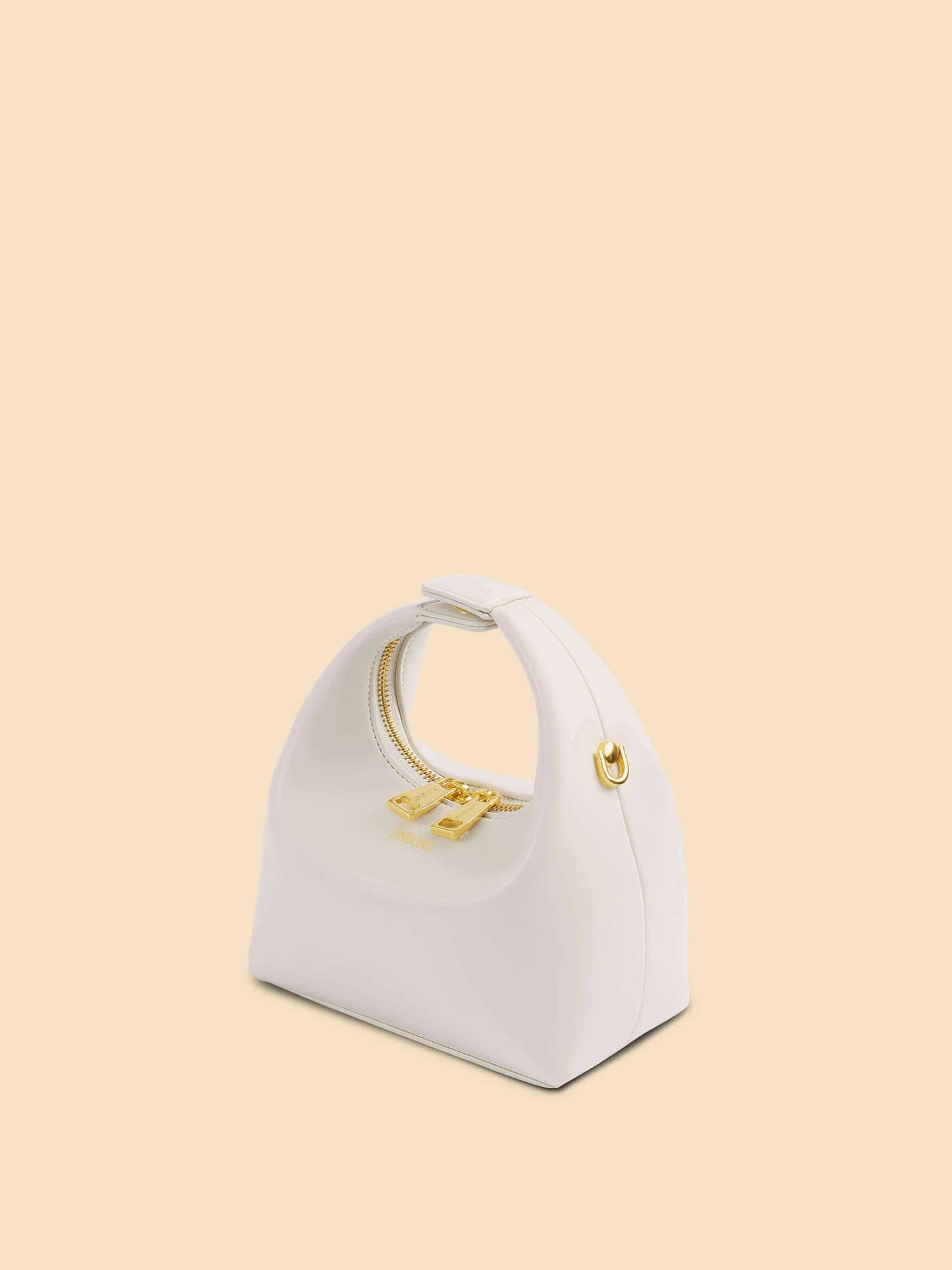 Sinbono Vienna Mini Top Handle Crossbody Bag -Ivory