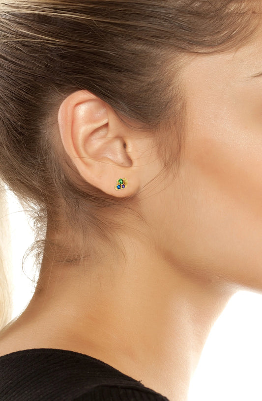 KG  London Cluster Eagle Stud Earrings
