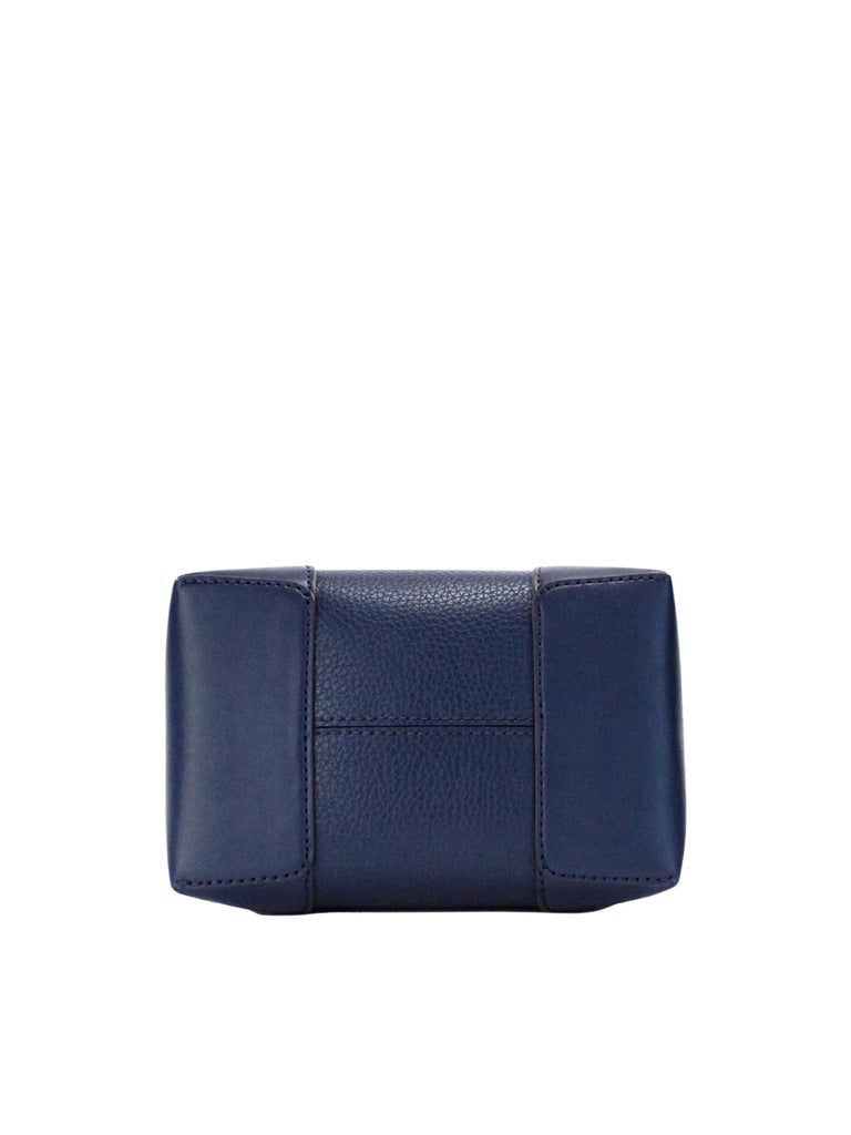 Michael Kors  Mercer Mini Pebbled Leather Bucket Bag-Navy