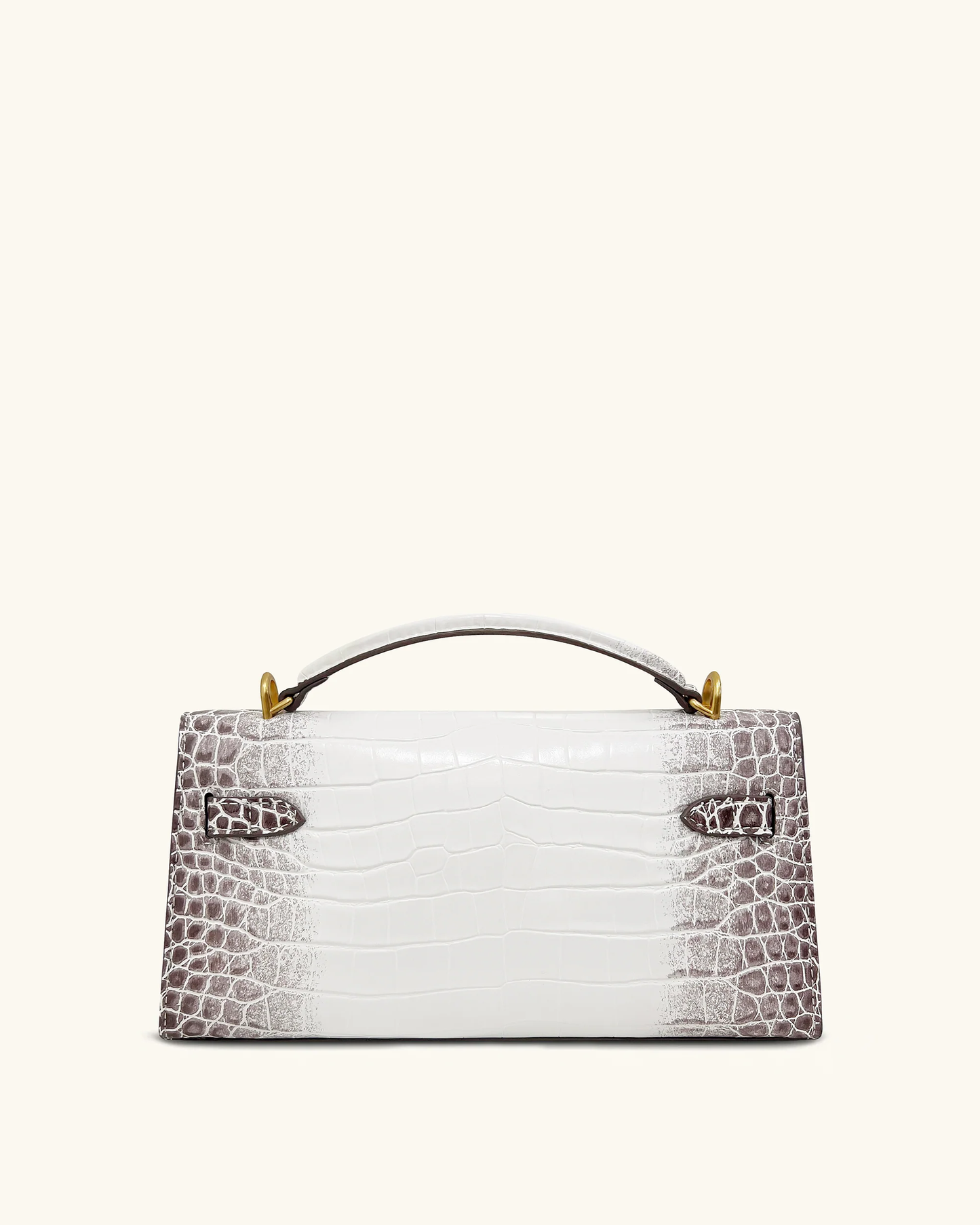 BOXED JWPEI Noor Top Handle Bag - White Croc