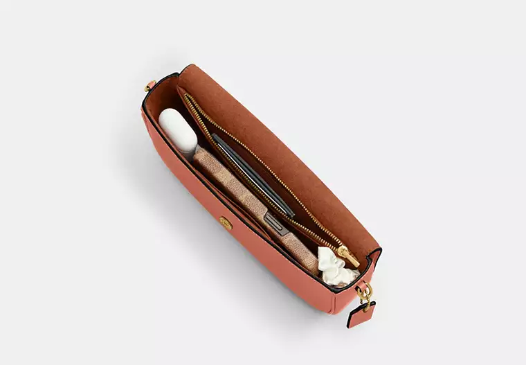 COACH Brook flap crossbody bag -Peach
