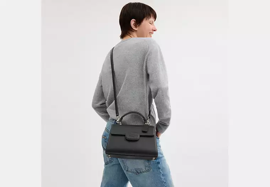 Coach Eliza Top Handle Bag-Midi Black