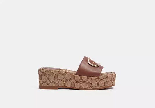 Eloise Sandal In Signature Chambray