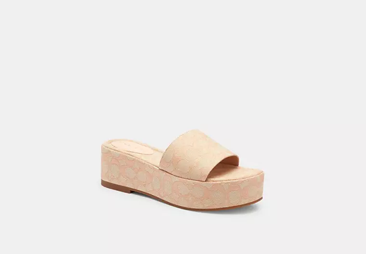 Eloise Slippers In Signature Jacquard-Blush