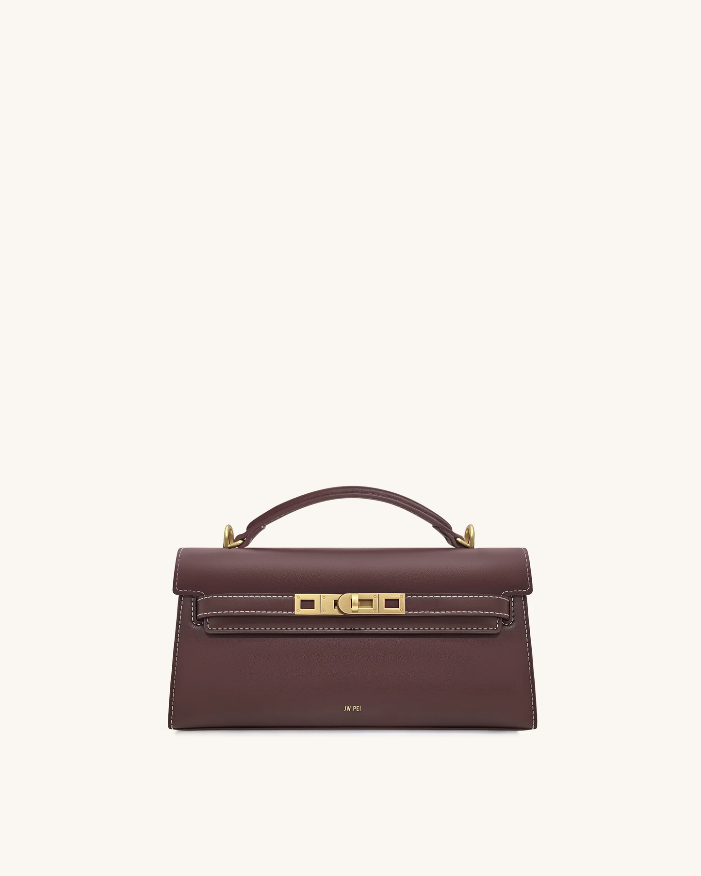 BOXED JWPEI Noor Top Handle Bag - Reddish Brown
