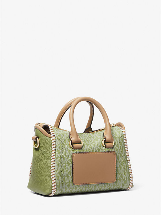 Michael Kors Carine Mini Signature Logo Satchel-Sage