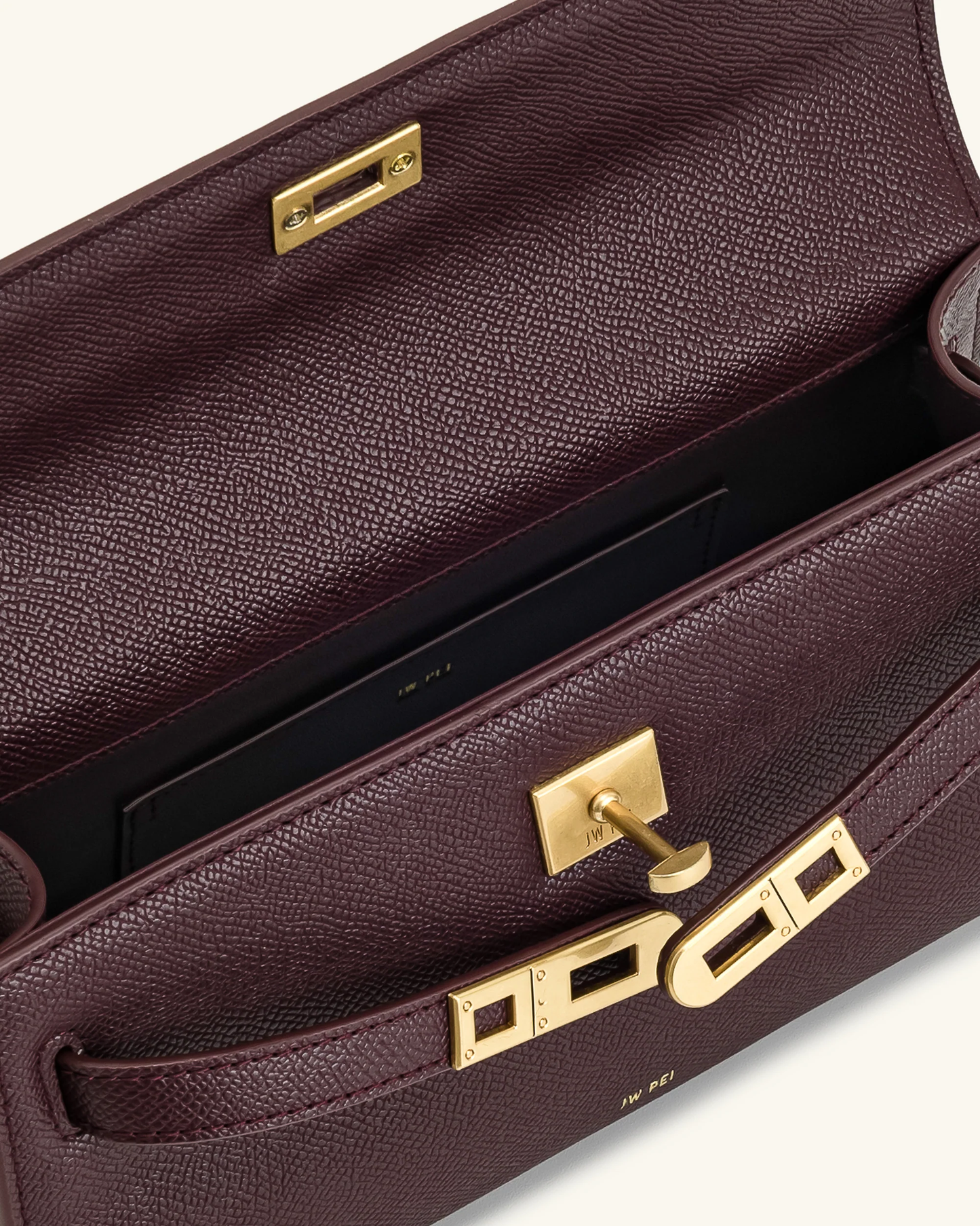BOXED JWPEI Noor Top Handle Bag - Deep Burgundy