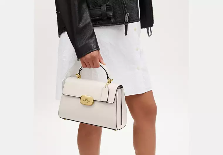 Coach Eliza Top Handle Bag-Midi Chalk