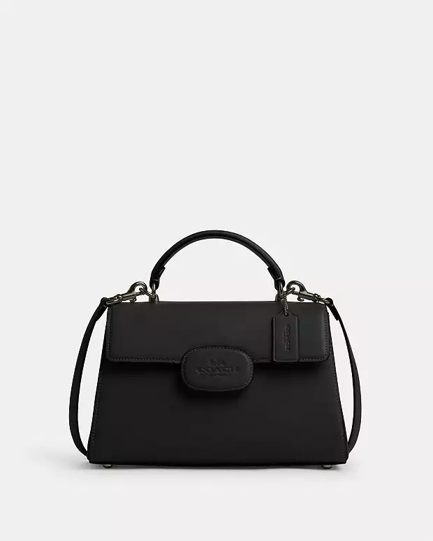 Coach Eliza Top Handle Bag-Midi Black