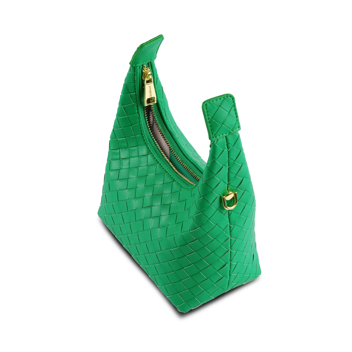 Sinbono Vienna Mini Top Handle Crossbody Bag - Green Braided