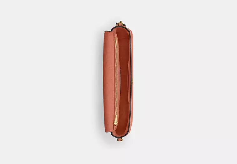 COACH Brook flap crossbody bag -Peach