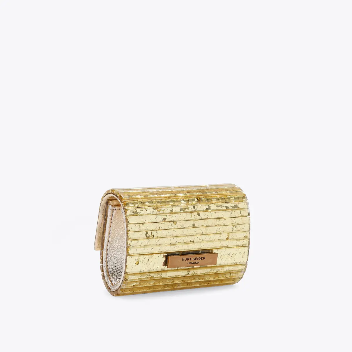 Kurt Geiger Micro party eagle clutch-Gold